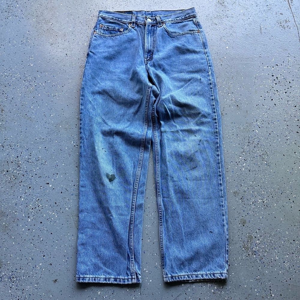 Levi's VTg 90s 501 Denim Jeans 32x30 Blue Straight Leg Five Pocket - Picture 6 of 6